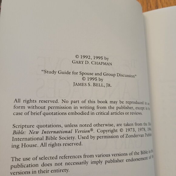 The Five Love Languages Hardcover By Gary Chapman Book Counseling Retreat Self H - Picture 3 of 5